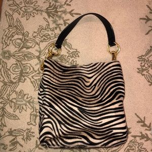 Jean Pierre Klite Zebra Animal hair purse